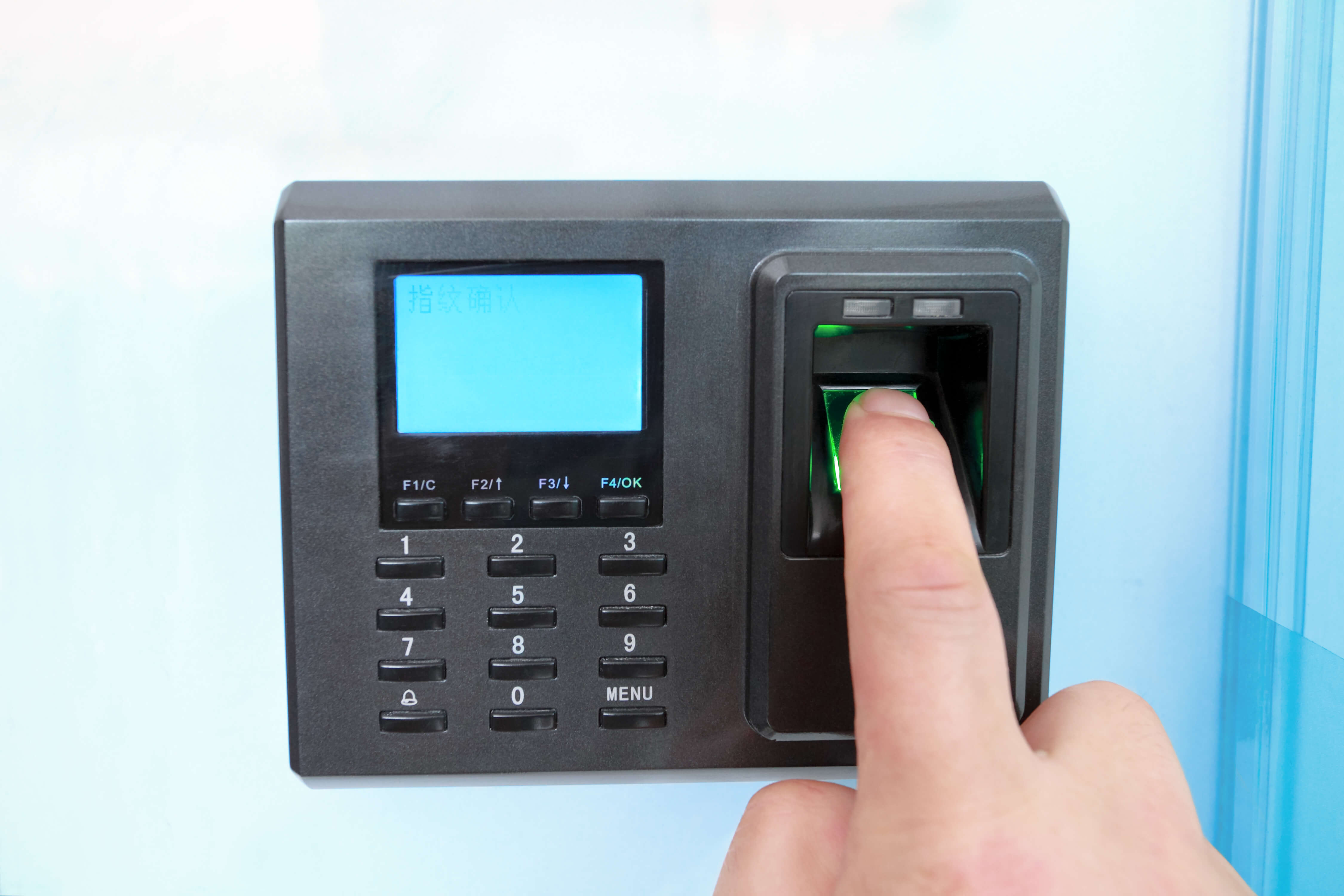 fingerprint scanner entry system